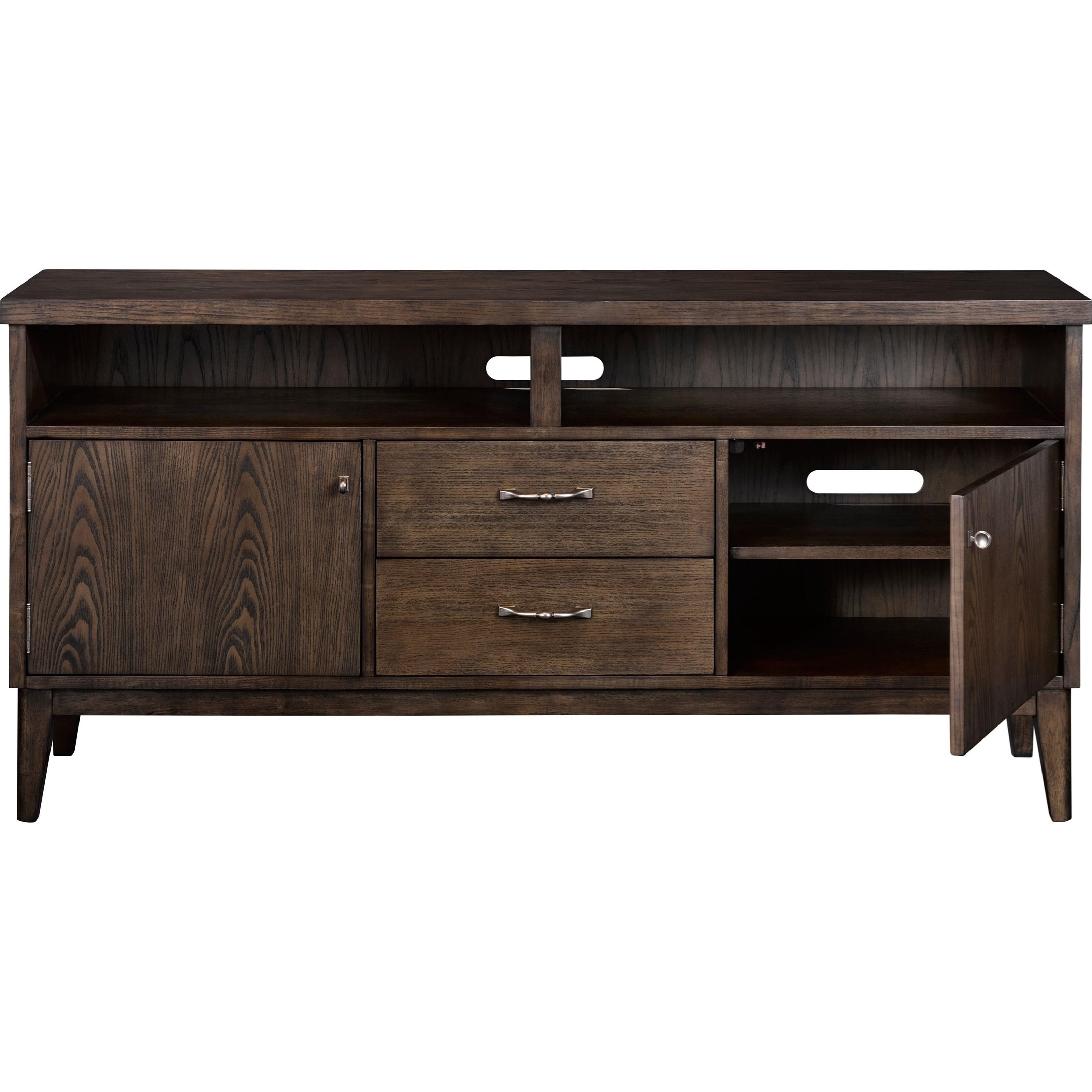 Broyhill Furniture Zachary Modern Entertainment Console with Chrome